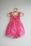 Oshkosh pink vichy shortalls mt 2Y