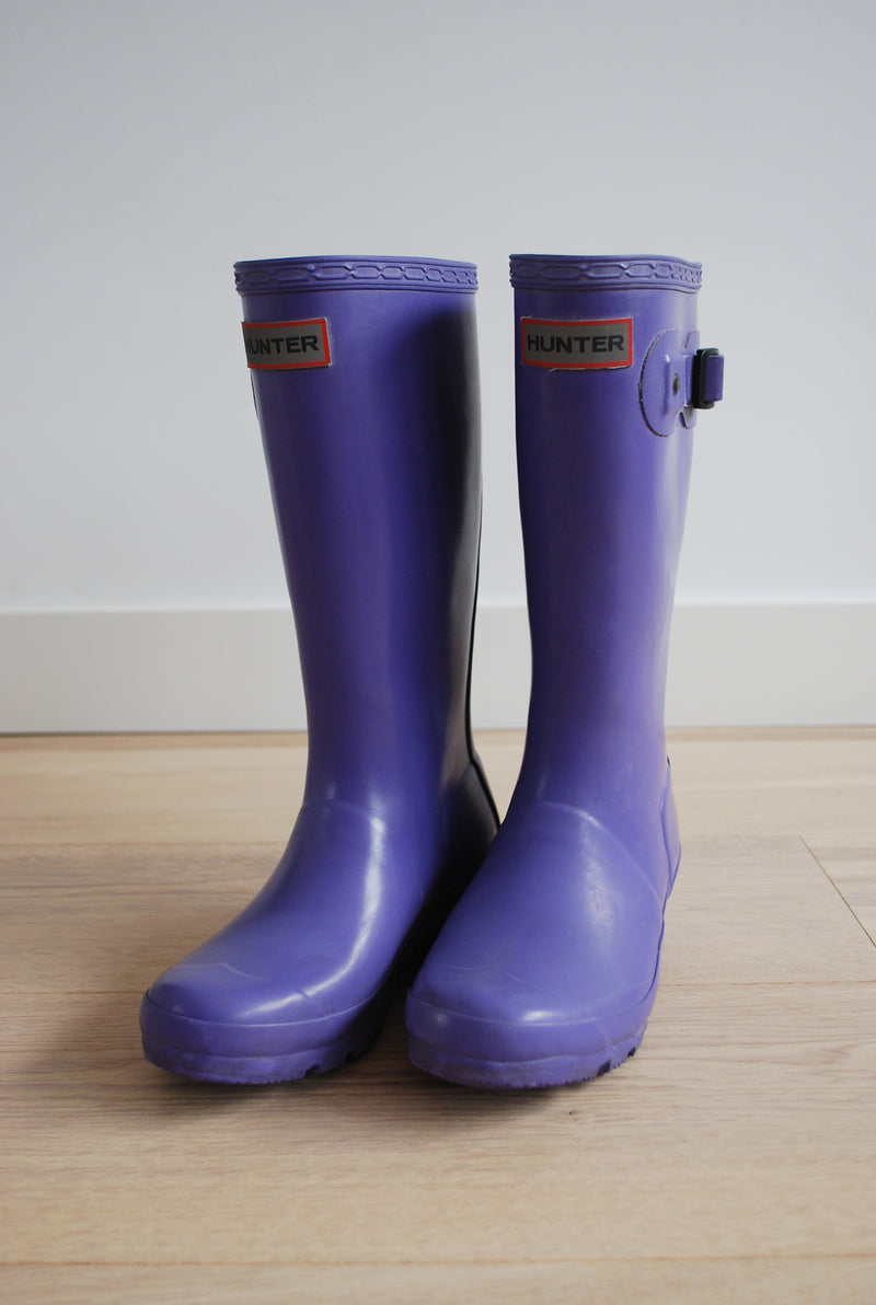 Hunter boots paars mt 33